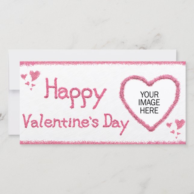Valentine's Day Photo Card Customizable (Front)