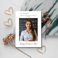 Valentine's Day Photo Card For Amazing Teacher