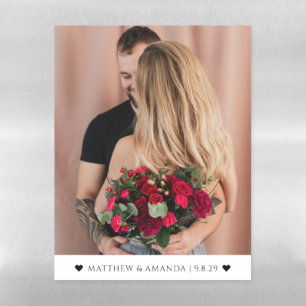  Valentine's Day Photo Couple Romantic Custom  Magnetic Dry Erase Sheet