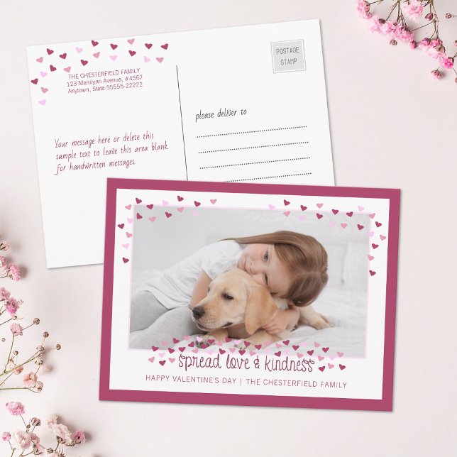 Valentines Day Photo Greeting Holiday Postcard (Creator Uploaded)