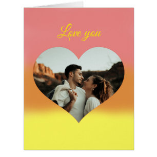 Valentine's Day Photo Heart Cards