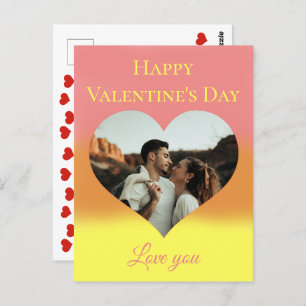 Valentine's Day Photo Heart Postcard