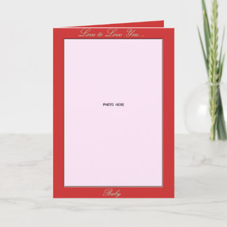 Valentine's Day Photo Holder Holiday Card