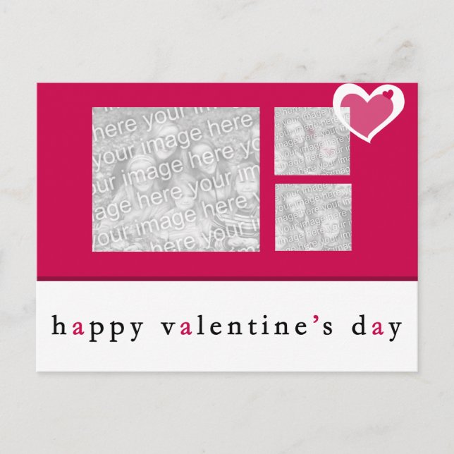 Valentines Day Photo Postcard (Front)