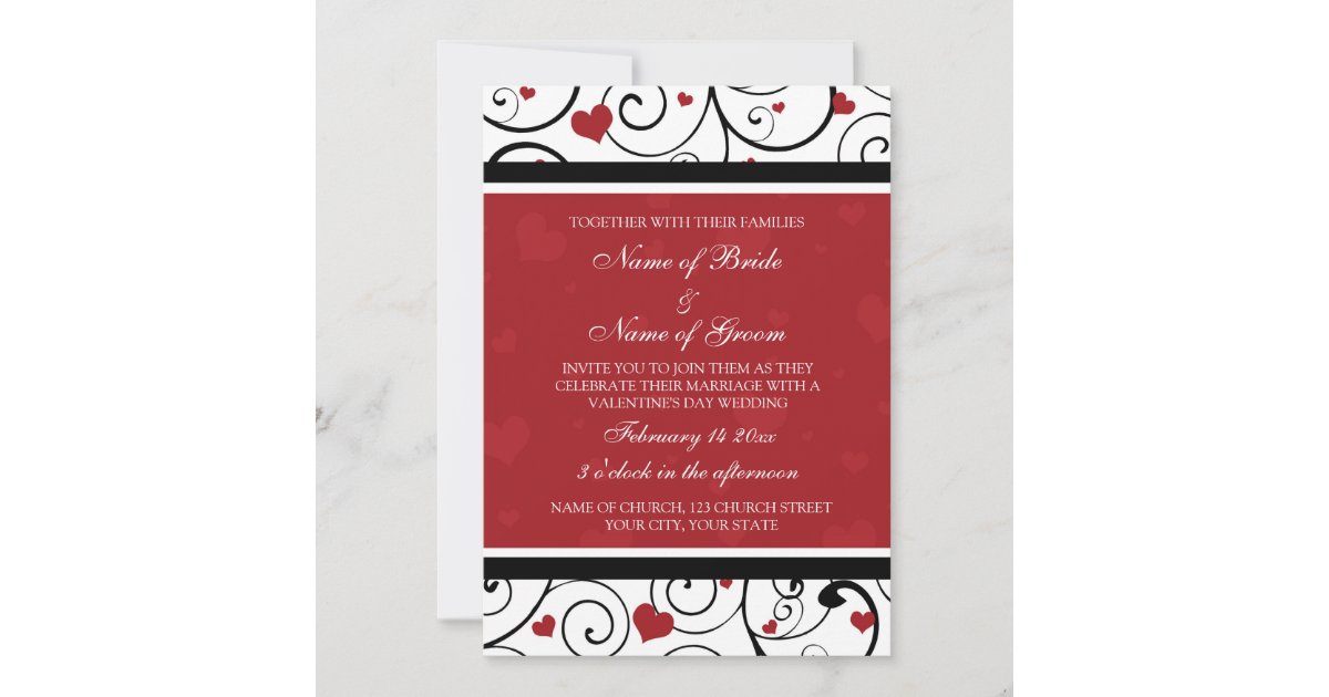 Valentine's Day Photo Wedding Invitation Cards | Zazzle