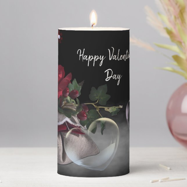 Valentine's Day Pillar Candle (In Situ)