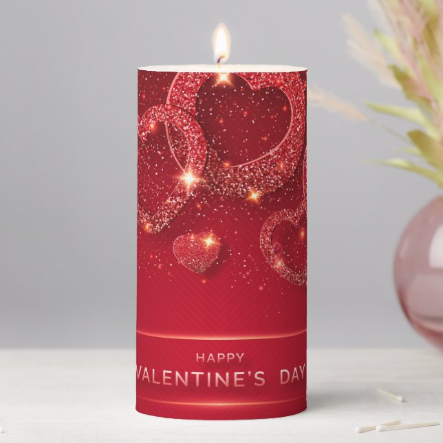Valentine's Day Pillar Candle (In Situ)