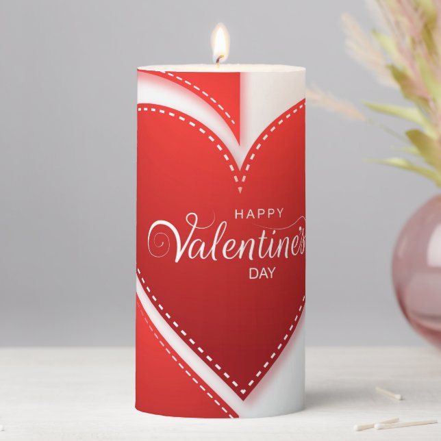 Valentine's Day Pillar Candle (In Situ)