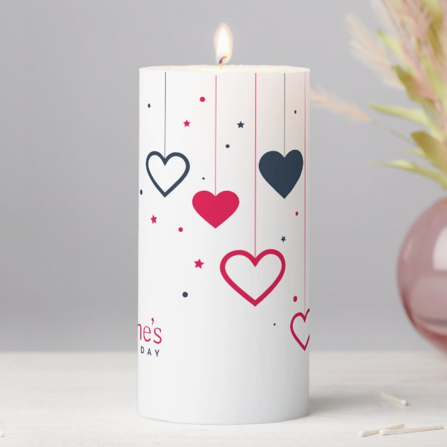 Valentine's Day Pillar Candle (In Situ)
