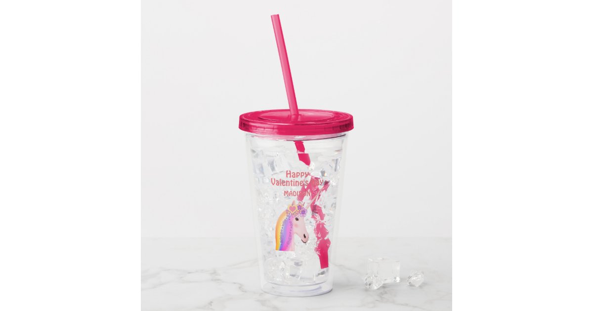 Easter Bunny Design Custom Double Wall Tumbler with Straw