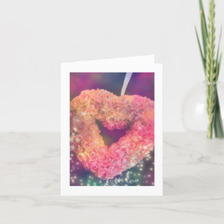 Valentines Day: Pink Heart #1 Holiday Card