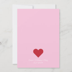 Valentine's Day Pink Scalloped Edge Party Invitation | Zazzle