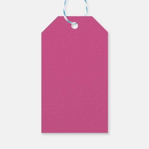 Valentines Day Pink Solid Pink Gift Tag