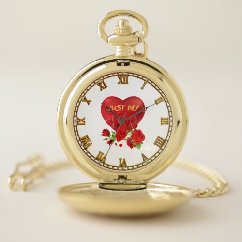 Valentines Day Pocket Watch