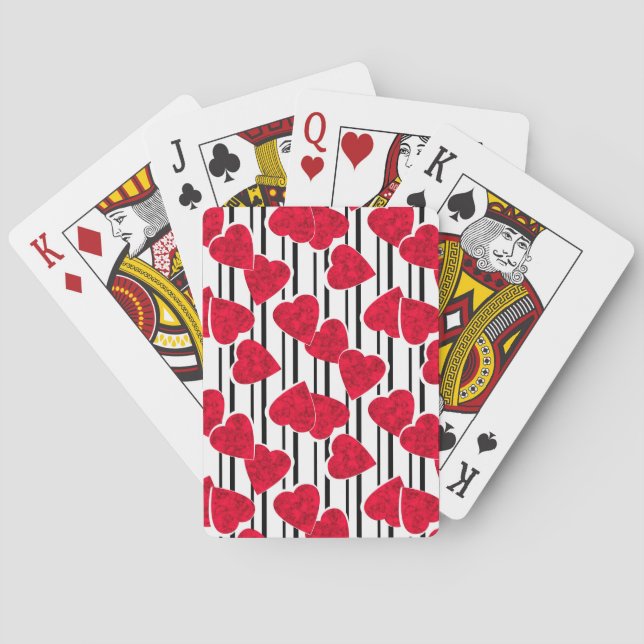 Valentine's day   poker cards (Back)