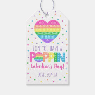 Valentine's Day Pop It Gift Tag, Poppin Valentine Tags