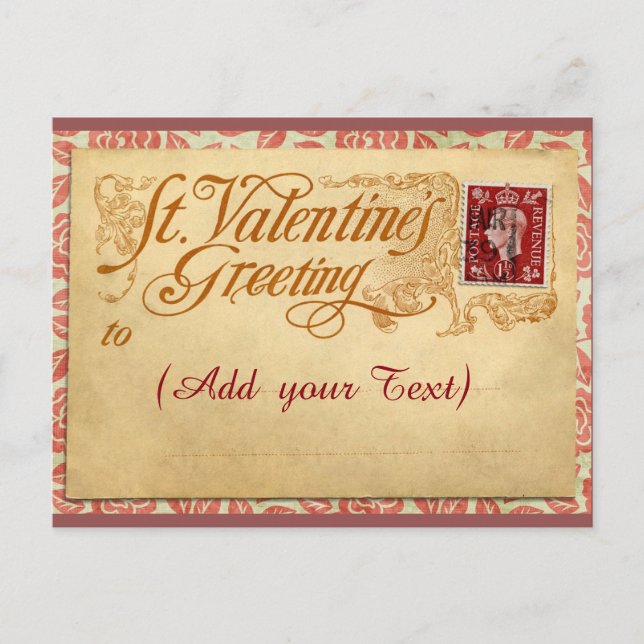 Valentine's Day Post Card (Front)
