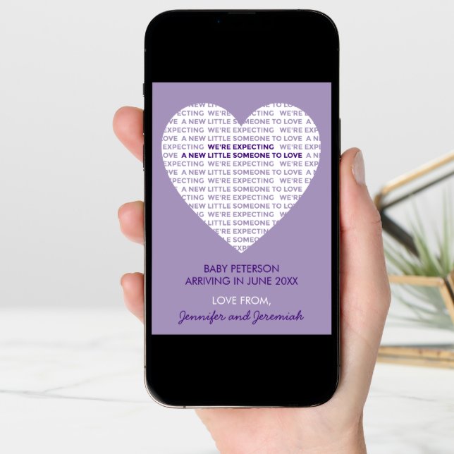 Valentines day pregnancy announcement big heart  (Front Digital)