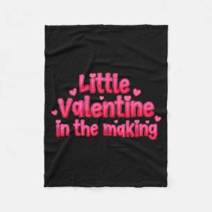 Valentines Day Pregnancy Announcement Little Valen Fleece Blanket
