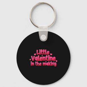 Valentines Day Pregnancy Announcement Little Valen Keychain