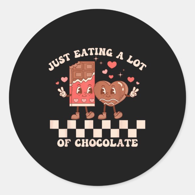 Valentines Day Pregnancy Announcement Matching Cou Classic Round Sticker (Front)