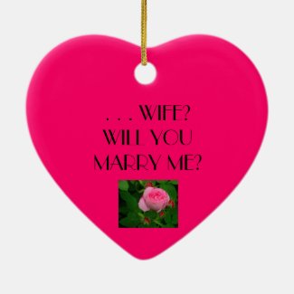 VALENTINE'S DAY PROPOSAL/CUSTOMIZABLE HEART ORNAME