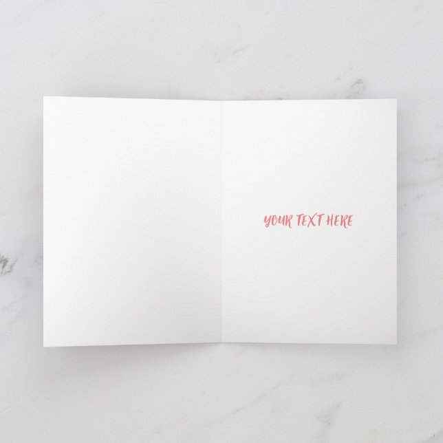 Valentine's Day Puppy Chow Chow Dog Valentine Thank You Card (Inside)