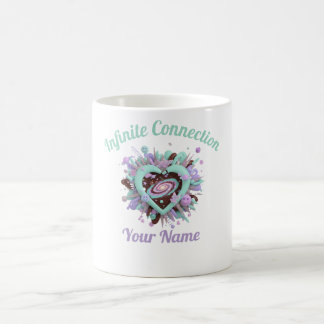 Valentine's Day & Purple and teal Personalized Mug