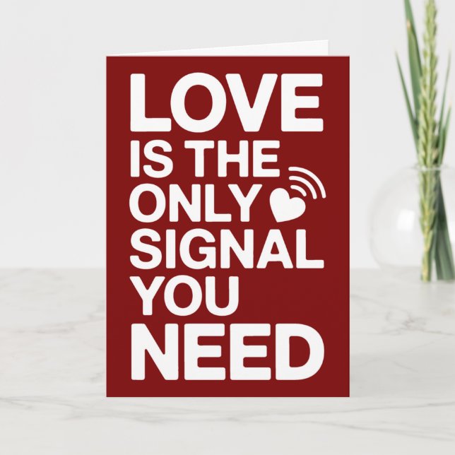 Valentine's Day QR Code Video Love Card (Front)