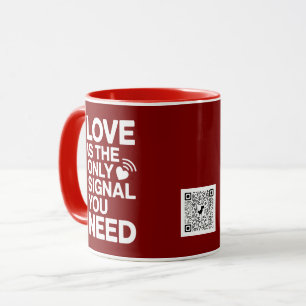 Valentine's Day QR Code video love Mug