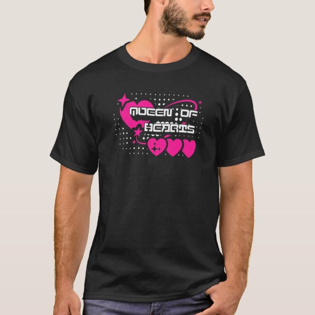 Valentines Day Queen Of Hearts  1 T-Shirt (Front)