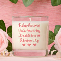 Valentine's Day quote with pink hearts, text based