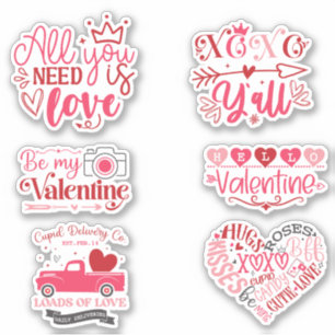 Valentine's day quotes sticker
