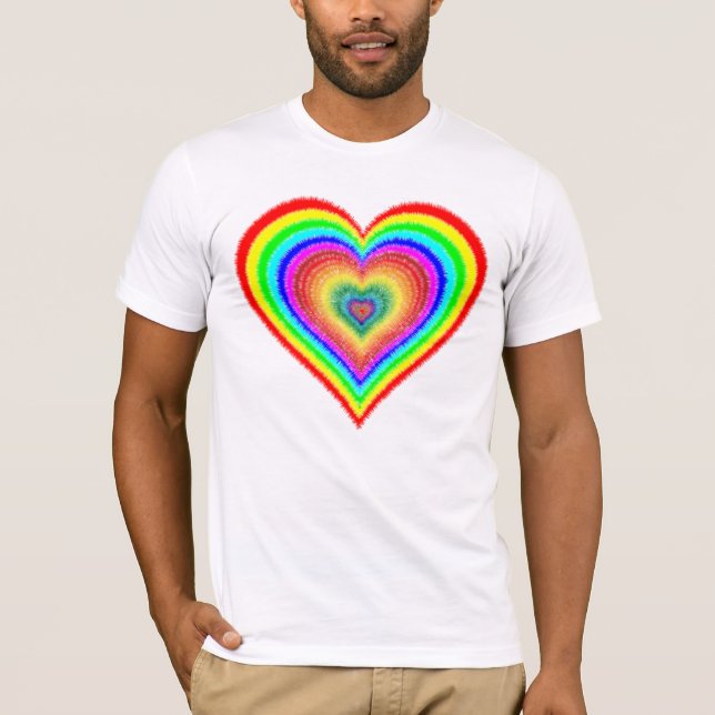Valentine's Day Rainbow Love Symbol-25543 T-Shirt (Front)