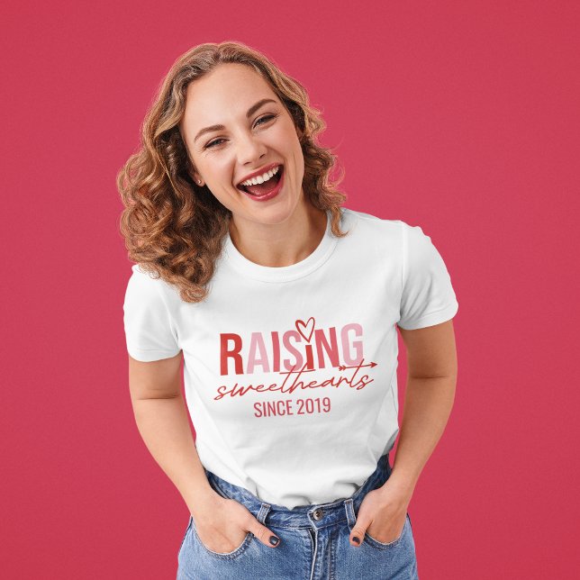 Valentine's Day Raising Sweethearts Mom T-Shirt (Creator Uploaded)