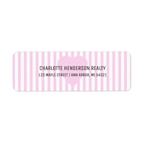 Valentines Day Real Estate Return Address Label