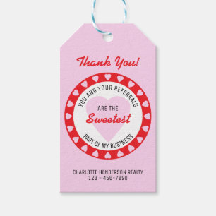 Valentines Day Real Estate Sweet Referral Gift Tags