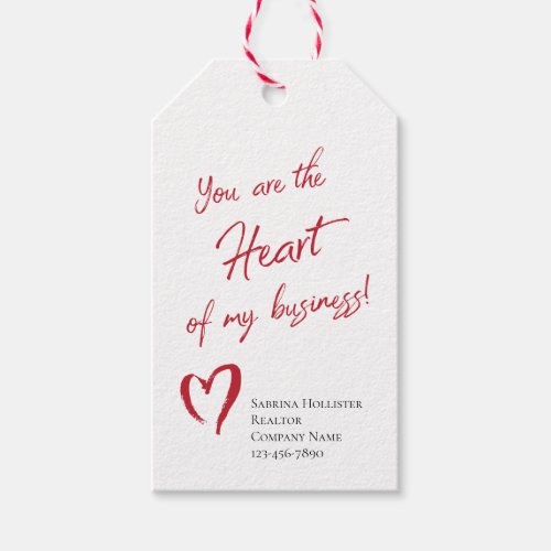 Valentines Day Realtor Marketing Gift Tags