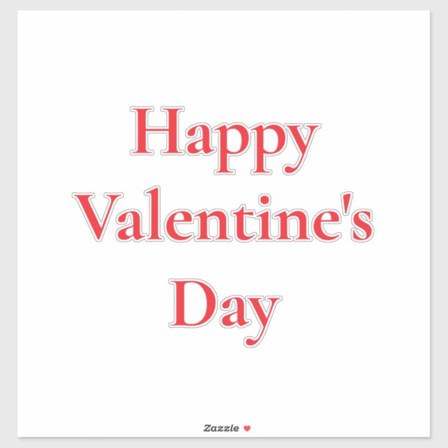 Valentine's Day Red Cute Colorful Romantic 2025 Sticker (Sheet)