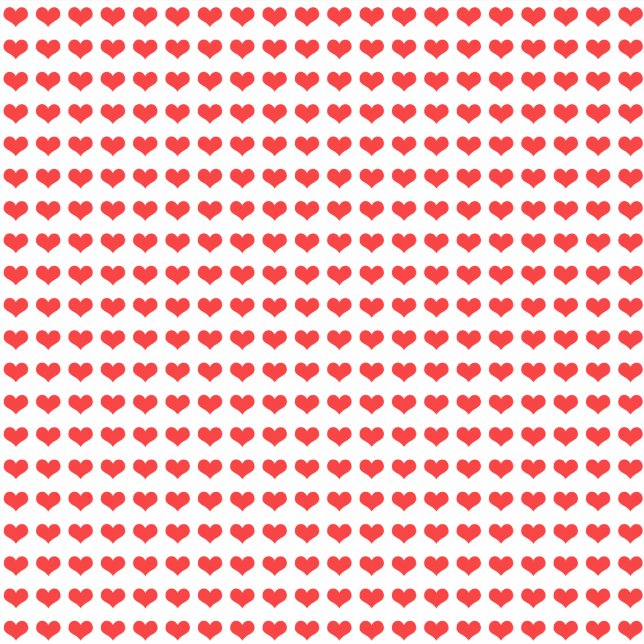 Valentine's Day Red Heart Patterns Cute Cool 2022 Sticker (Front)