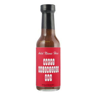 Valentines Day Red Hot Pepper Sauce