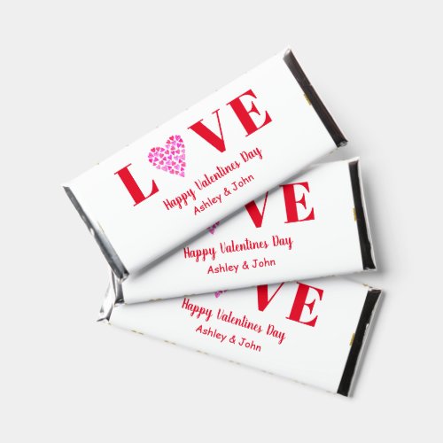 Valentines Day Red Love Cute Hearts  Hershey Bar Favors