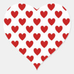 Valentine&#39;s Day Red Love Hearts Stickers at Zazzle
