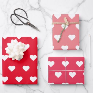 Valentine's Day Red Pink Heart Pattern