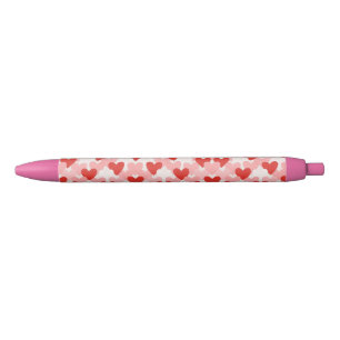 Valentine's Day red/pink/white heart pattern Pen