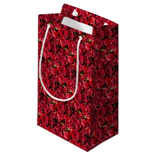 Valentines Day Red Roses Small Gift Bag