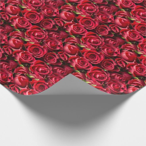 Valentine's Day Red Roses Wrapping Paper | Zazzle