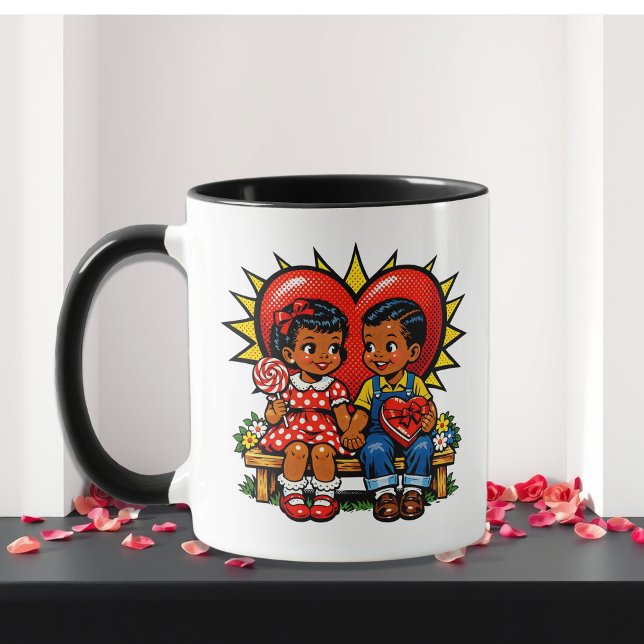 Valentine's Day | Retro Pop Art  Personalized Mug (Creator Uploaded)