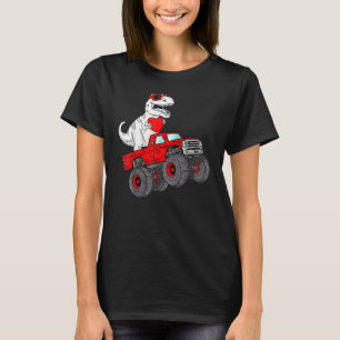 Valentines Day Rex Riding Monster Truck Toddler B T-Shirt