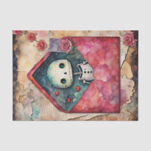 Valentine's Day Robot Decoupage Paper